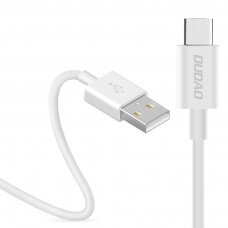 USB Kabelis Dudao / USB Type C data charging kabelis 3A 1m baltas (L1T baltas)