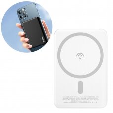 Dudao wireless magsafe power bank 5000mAh white (K14S)