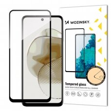 Durable Wozinsky Full Glue Apsauginis stiklas Motorola G73 Full Screen with Frame - Juodas