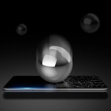 Ekrano apsauginis stiklas su rėmeliu, tinka su dėklu Dux Ducis 10D Tempered Glass 9H Redmi Note 9T 5G juodas