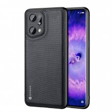 Dux Ducis Fino case cover covered with nylon material Oppo Find X5 Pro black NDRX65