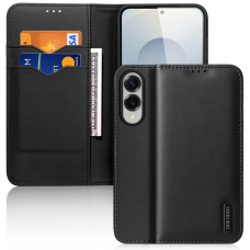 Samsung Galaxy S25 Edge – Dux Ducis Hivo dėklas su atvartu ir RFID apsauga - Juodas