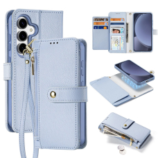 Dux Ducis Lawa Odinis Dėklas skirtas Samsung Galaxy S25 with Detachable Magnetinis Piniginės tipo - Mėlynas