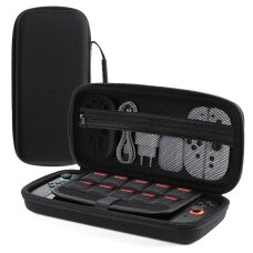 Nintendo Switch 2 Dux Ducis dėklas su rankena ir vieta žaidimams – juodas