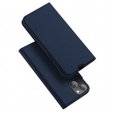 Atverčiamas dėklas Dux Ducis Skin Pro iPhone 13 mini Tamsiai mėlynas