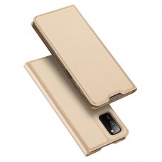 Atverčiamas dėklas Dux Ducis Skin Pro Samsung Galaxy A03s auksinis
