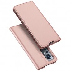Dėklas Dux Ducis Skin Pro flip case, wallet and stand skirta Xiaomi Poco M6 Pro / Redmi 12/12R - rožinis
