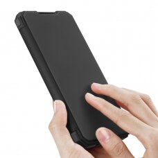 Dux Ducis Skin X atverčiamas dėklas Samsung Galaxy A31 juodas