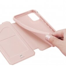 Dux Ducis Skin X atverčiamas dėklas Samsung Galaxy A31 rožinis