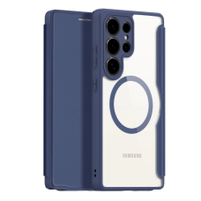 Samsung Galaxy S25 Ultra Dux Ducis Skin X Pro dėklas su MagSafe ir pinigine - mėlynas