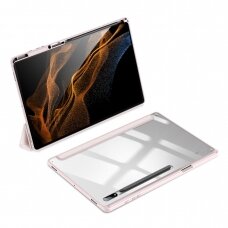 Dėklas Dux Ducis Toby Armored Flip Smart Samsung Galaxy Tab S8 Ultra Rožinis
