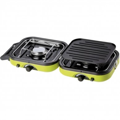 DUAL COMPACT + GRILL double camping stove 2 DUAL COMPACT + GRILL double camping stove 2