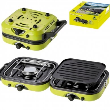 DUAL COMPACT + GRILL double camping stove DUAL COMPACT + GRILL double camping stove