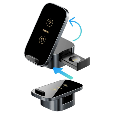 Dudao A11Pro+ 15W 3in1 indukcinis įkroviklis telefonui / išmaniajam laikrodžiui / ausinėms – juodas 1