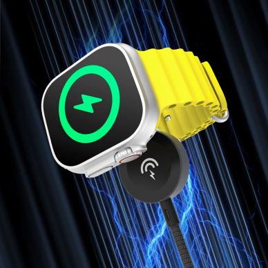 Dudao A12C Indukcinis įkroviklis skirtas Apple Watch 1.2m – juodas 1 Dudao A12C Indukcinis įkroviklis skirtas Apple Watch 1.2m – juodas 1