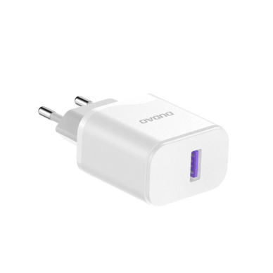 Dudao A20EU USB-A 18W tinklo įkroviklis – baltas + USB-A – USB-C kabelis 2