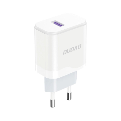 Dudao A20EU USB-A 18W tinklo įkroviklis – baltas