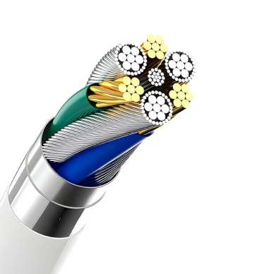 Dudao A4EU USB-A 2.1A sieninis įkroviklis – baltas + USB-A – micro USB kabelis 7