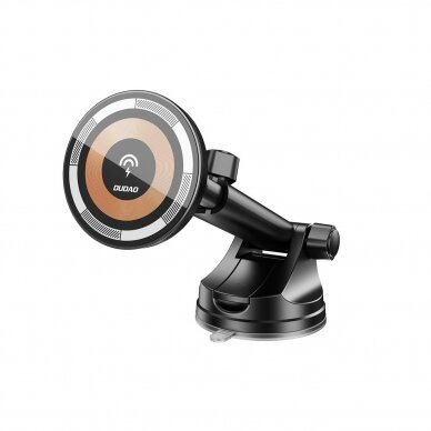 Dudao F12MAX+ cockpit magnetic holder with MagSafe inductive charger - black Dudao F12MAX+ cockpit magnetic holder with MagSafe inductive charger - black