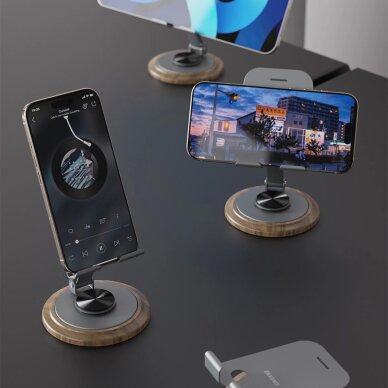 Telefono laikiklis Dudao F17M metalinis 360° – pilkas 10 Telefono laikiklis Dudao F17M metalinis 360° – pilkas 10