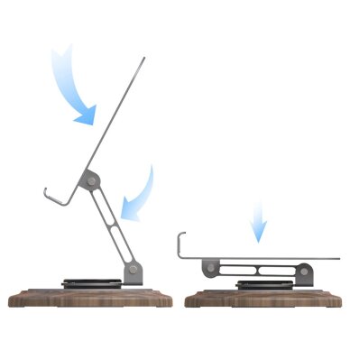 Telefono laikiklis Dudao F17M metalinis 360° – pilkas 2