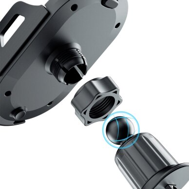 Automobilinis telefono laikiklis Dudao F2+ ventiliacijos angai, spaustuko tipo – juodas 1