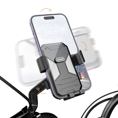 Dudao F7C+ bicycle / motorcycle phone holder - black 2 Dudao F7C+ bicycle / motorcycle phone holder - black 2