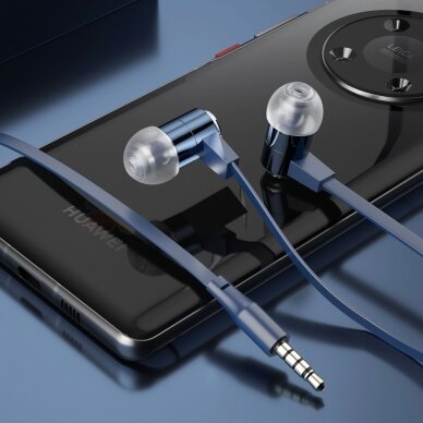 Ausinės Dudao in-ear earphone 3,5 mm mini jack headset Mėlynos (X13S) 2