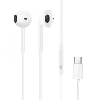 Ausinės Dudao in-ear headphones with USB Type-C Baltos (X3C) 6