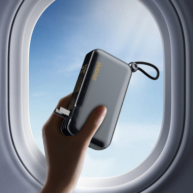 Dudao K25 2in1 10000mAh 3-in-1 Powerbank įkroviklis – pilkas 5 Dudao K25 2in1 10000mAh 3-in-1 Powerbank įkroviklis – pilkas 5