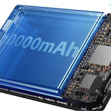 Išorinė baterija Dudao K29 10000 mAh PD 20 W MagSafe su metaliniu korpusu, stovu ir integruotais USB-C / Lightning kabeliais – sidabrinė 3 Išorinė baterija Dudao K29 10000 mAh PD 20 W MagSafe su metaliniu korpusu, stovu ir integruotais USB-C / Lightning kabeliais – sidabrinė 3