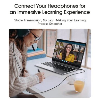 Garso kabelis Dudao L12S AUX 3.5 mm stereo 3 kontaktų 1 m – juodas 4 Garso kabelis Dudao L12S AUX 3.5 mm stereo 3 kontaktų 1 m – juodas 4