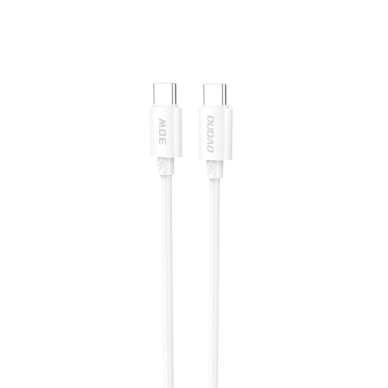 Dudao L4C USB-C / USB-C kabelis 30W 2 m – baltas