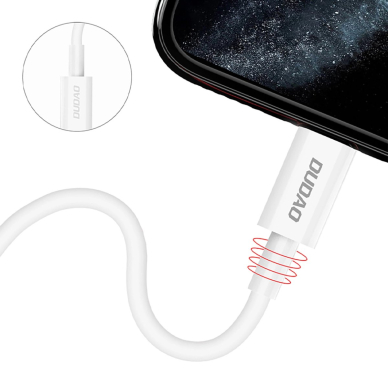 Dudao L6X USB-C – Lightning PD 20W kabelis 1 m – baltas 1