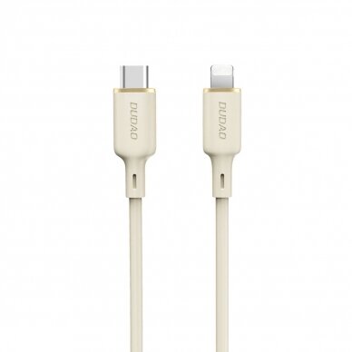 Akcija! Dudao L7SCL USB-C - Lightning Kabelis 30W 1m - beige Akcija! Dudao L7SCL USB-C - Lightning Kabelis 30W 1m - beige