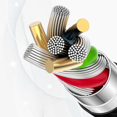 Krovimo kabelis Dudao L9C Max 240 W PD USB-C – USB-C 1.2 m – juodas 5