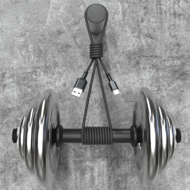 Krovimo kabelis Dudao L9T USB-A – USB-C 1 m – juodas 1 Krovimo kabelis Dudao L9T USB-A – USB-C 1 m – juodas 1