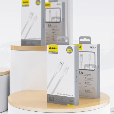 Krovimo kabelis Dudao L9T USB-A – USB-C 1 m – baltas 4