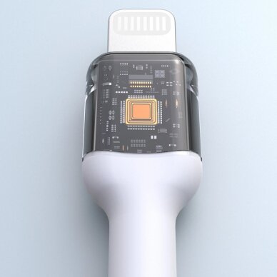 Krovimo kabelis Dudao L9X USB-C – Lightning 2 m – baltas 5