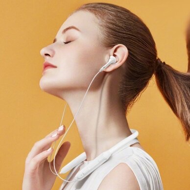 Belaidės Ausinės Dudao Magnetic Suction wireless in-ear Bluetooth headphones Baltos (U5B) 1