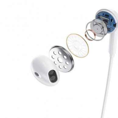 Belaidės Ausinės Dudao Magnetic Suction wireless in-ear Bluetooth headphones Baltos (U5B) 5
