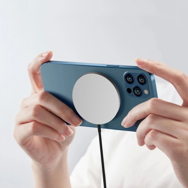 Dudao MagSafe 15W inductive charger - black 3 Dudao MagSafe 15W inductive charger - black 3