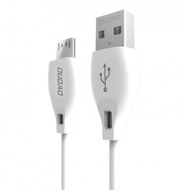 Dudao micro USB data charging kabelis 2.4A 2m baltas (L4M 2m baltas) Dudao micro USB data charging kabelis 2.4A 2m baltas (L4M 2m baltas)