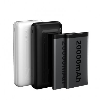 Dudao Išorinė Baterija 20000 mAh 20 W Greitas Įkrovimas 3.0 2x USB / USB Type C Juodas (K12PQ+ black) 6