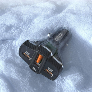 Dudao R78 78W automobilinis įkroviklis USB-C PD / 2x USB-A QC – juodas 8