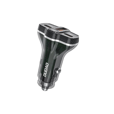 Dudao R78 78W automobilinis įkroviklis USB-C PD / 2x USB-A QC – juodas
