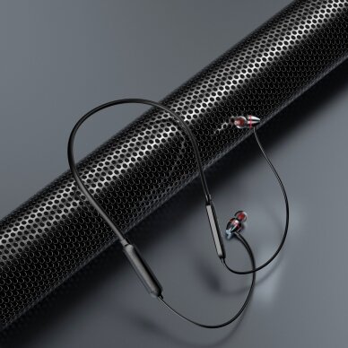 Belaidės Ausinės su kaklo juostele Dudao sport wireless Bluetooth 5.0 earphones neckband Pilkos (U5H-Grey) 4