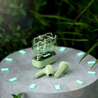 Dudao U18Pro Bluetooth 5.3 TWS wireless Ausinės - žalias 1 Dudao U18Pro Bluetooth 5.3 TWS wireless Ausinės - žalias 1