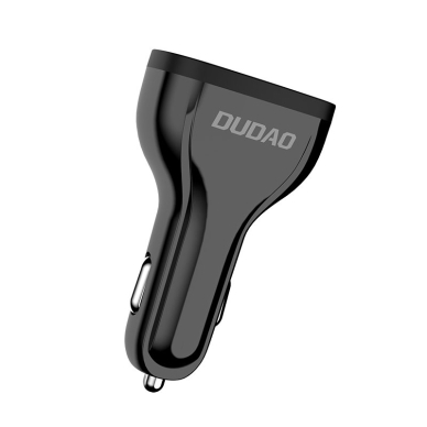 Automoblinis įkroviklis Dudao universal Car Charger 3x USB Quick Charge 3.0 QC3.0 2.4A 18W baltas 2