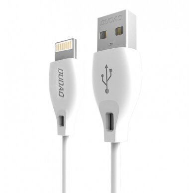 Dudao USB - Lightning data charging kabelis 2.1A 2m baltas (L4L 2m baltas) Dudao USB - Lightning data charging kabelis 2.1A 2m baltas (L4L 2m baltas)